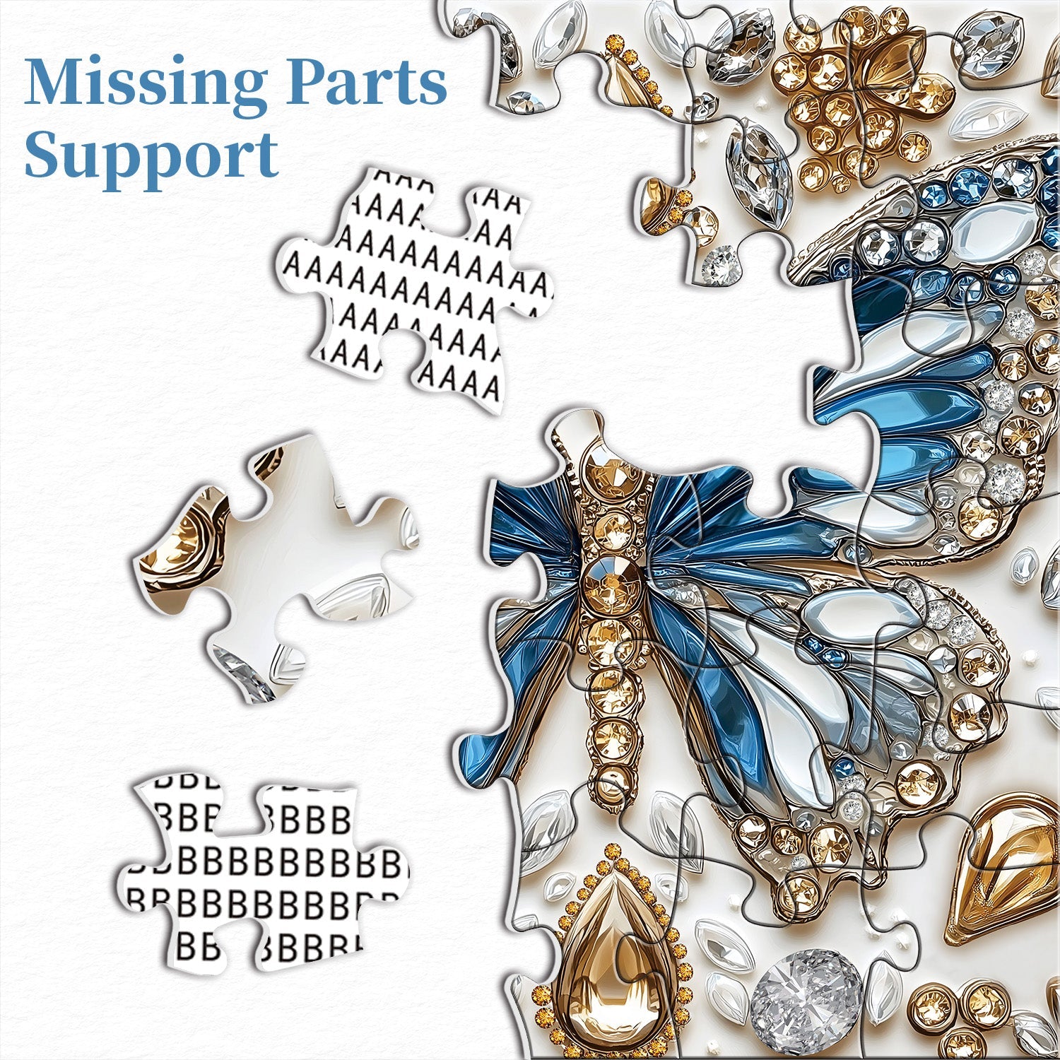 Butterfly's Crystal Symphony Jigsaw Puzzle 1000 piezas