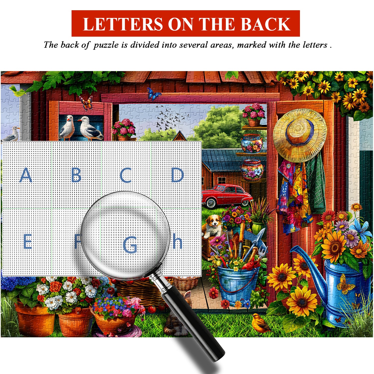 Pielz de rompecabezas de jardín de la granja 1000 piezas