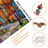 Colorido pueblo rompecabezas 1000 piezas