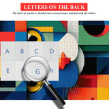 Rompecabezas geométrico de arte de gato, 1000 piezas