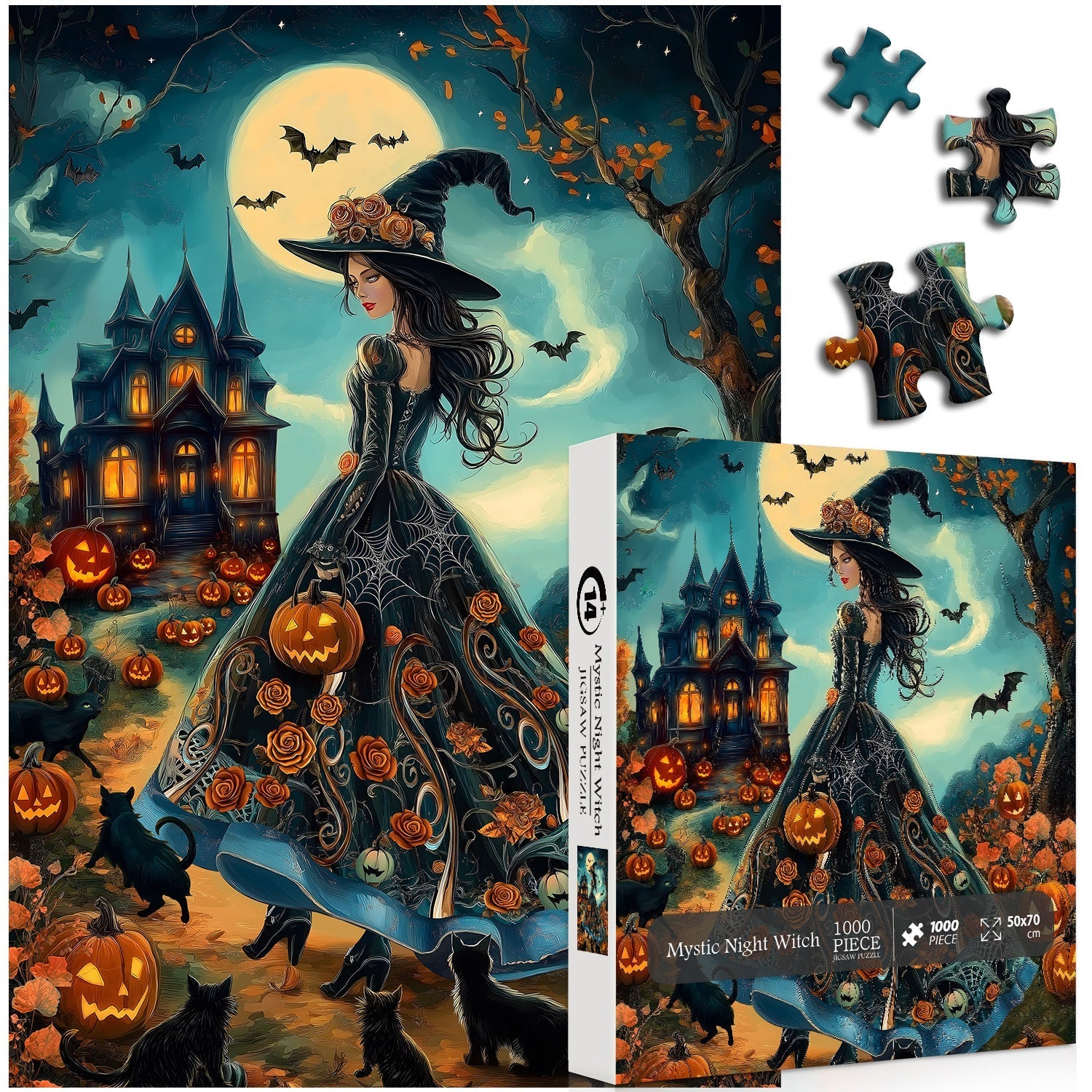 Mystic Night Witch Jigsaw Puzzle 1000 piezas