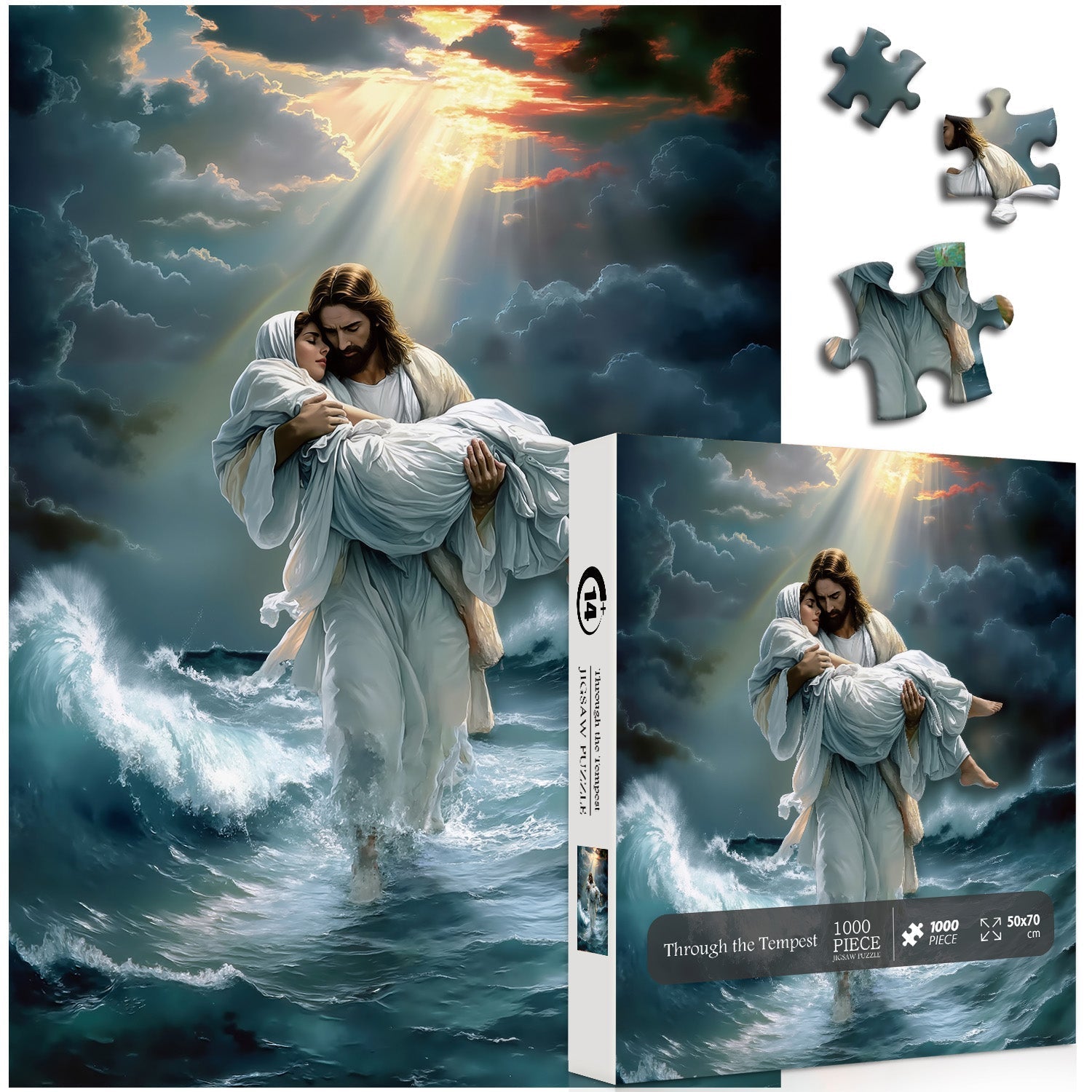 A través del rompecabezas de la tempestad, Puzzle 1000 piezas