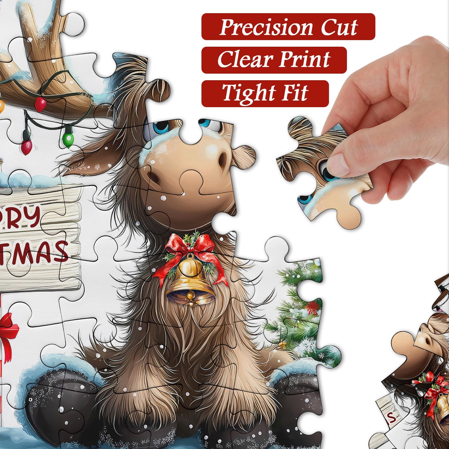 Elk Christmas Celebration Jigsaw Puzzles 1000 Pieces