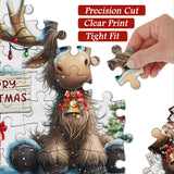 Elk Christmas Celebration Jigsaw Puzzles 1000 Pieces