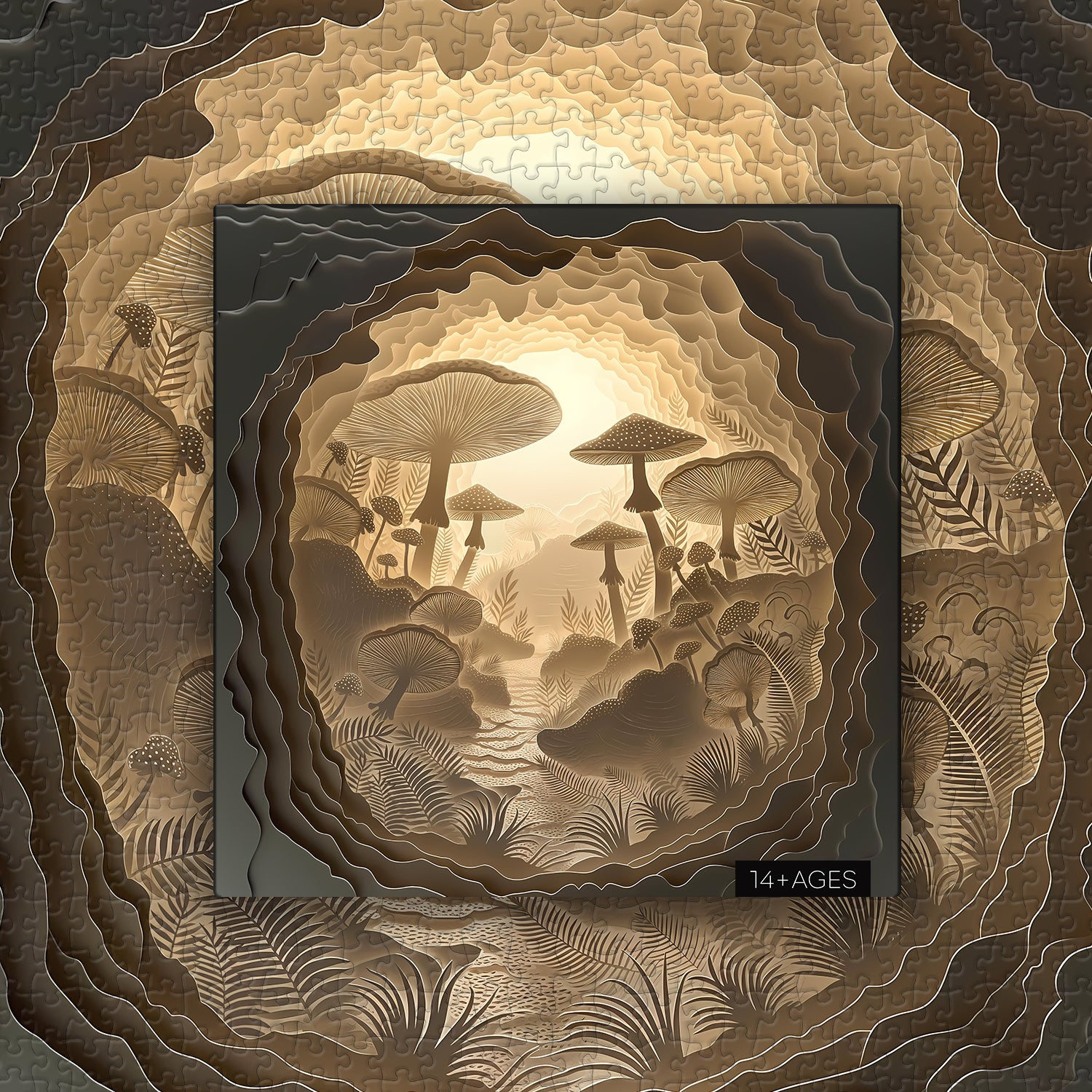 Rompecabezas del bosque de hongos 1000 piezas