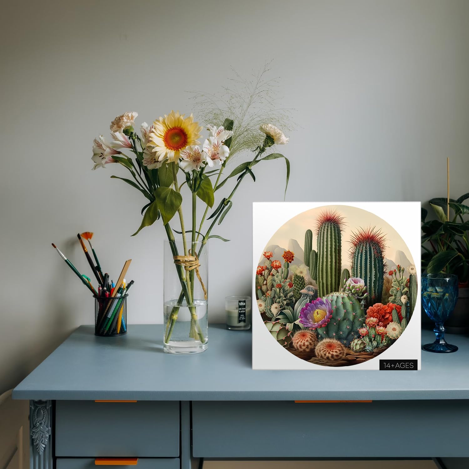 Puzzle per la pianta di cactus vintage puzzle 1000 pezzi