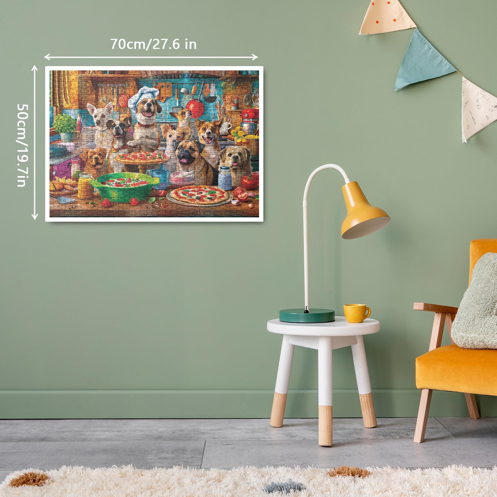 Pizza para perros para paraíso de pizza de rompecabezas 1000 piezas