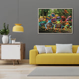 Colorido rompecabezas de rana 1000 piezas