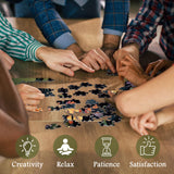 Rompecabezas de gato y flor 1000 piezas