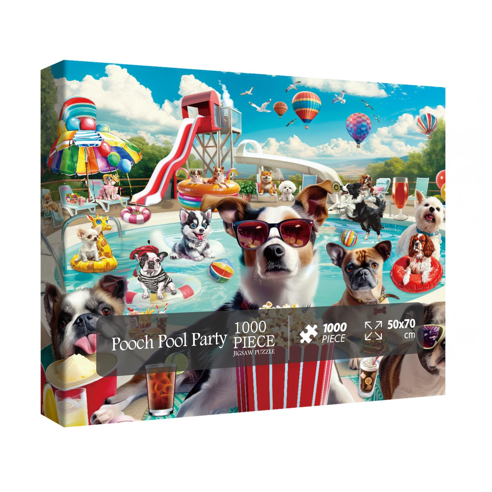Pooch Pool Party Jigsaw Puzzle 1000 piezas
