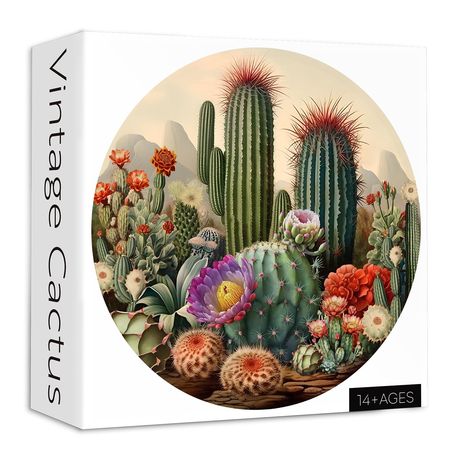 Puzzle per la pianta di cactus vintage puzzle 1000 pezzi