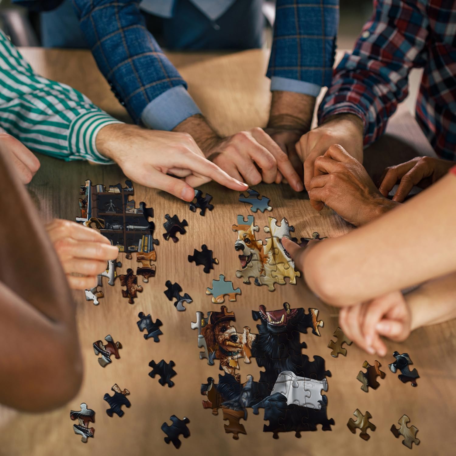 Patas y jugar rompecabezas 1000 piezas