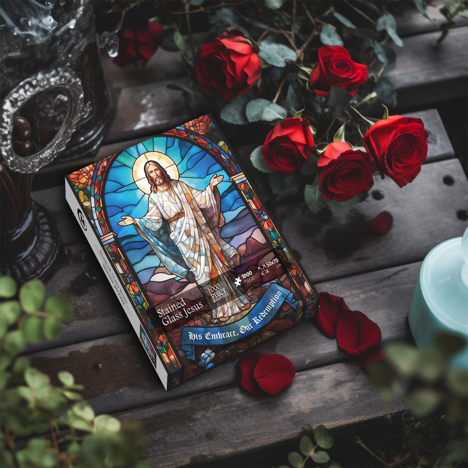 Vidrieras Jesucristo rompecabezas Puzzle 1000 piezas