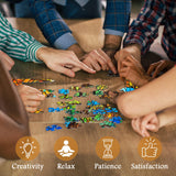 Rompecabezas de árbol de vidrio de vidrio Rompecabezas 1000 piezas