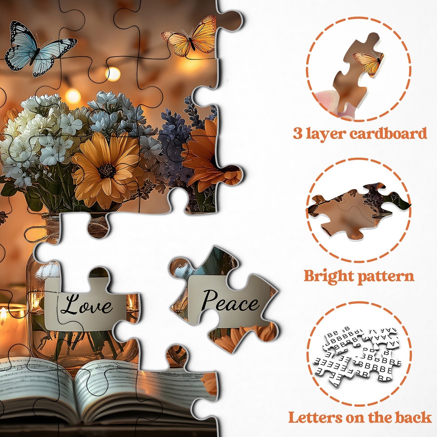 Goscos acogedores Flores Rompecabezas Puzzle 1000 Piezas