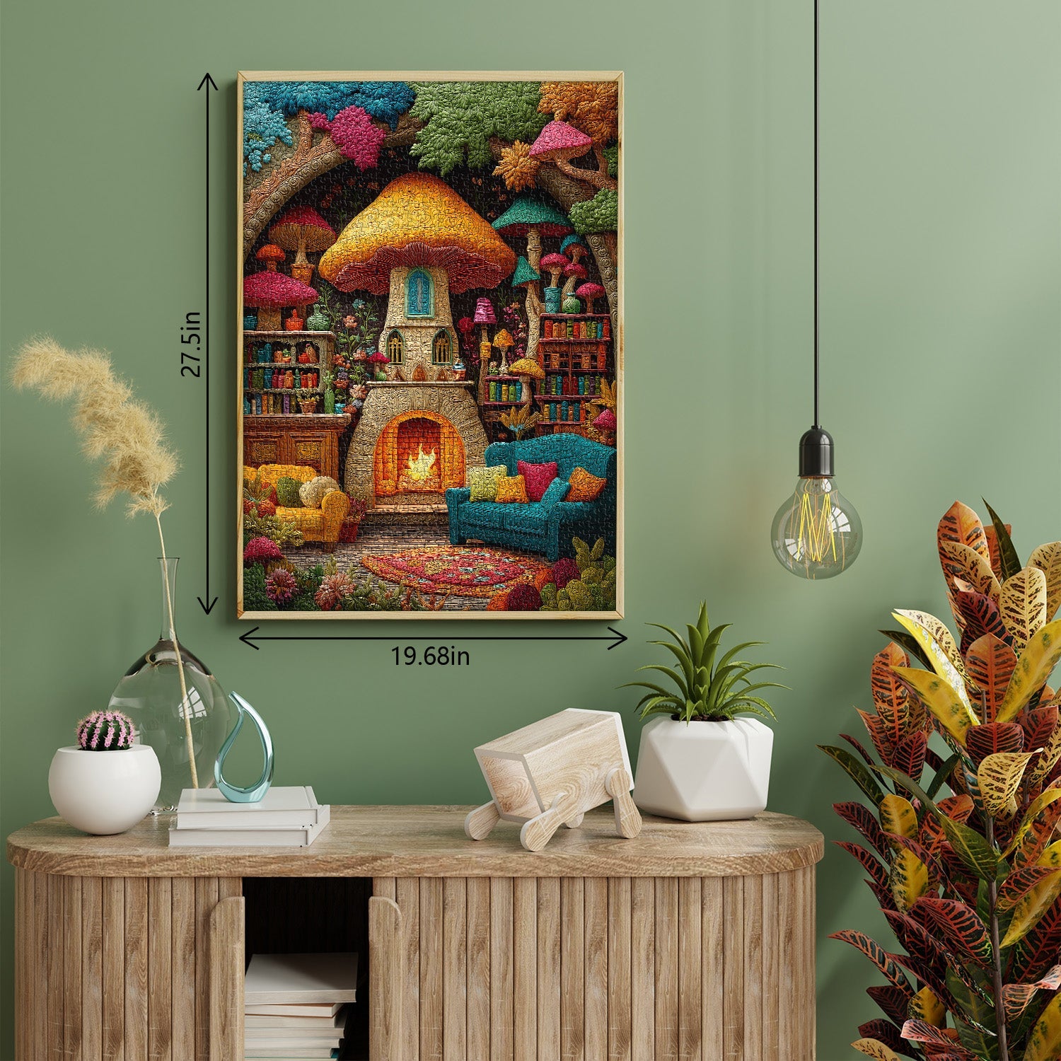 Mushroom House Jigsaw Puzzle 1000 Pieces