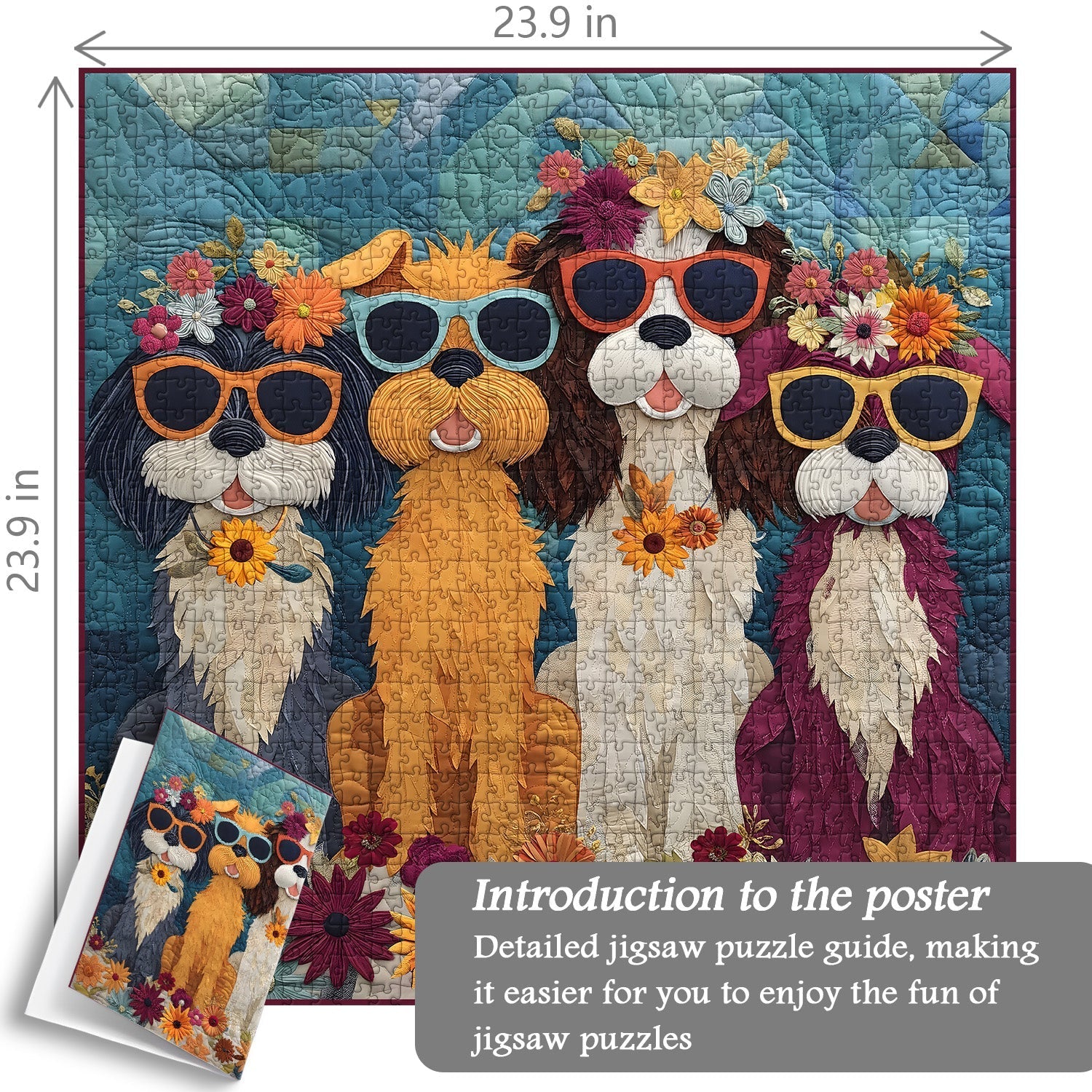 Perros felices rompecabezas rompecabezas 1000 piezas