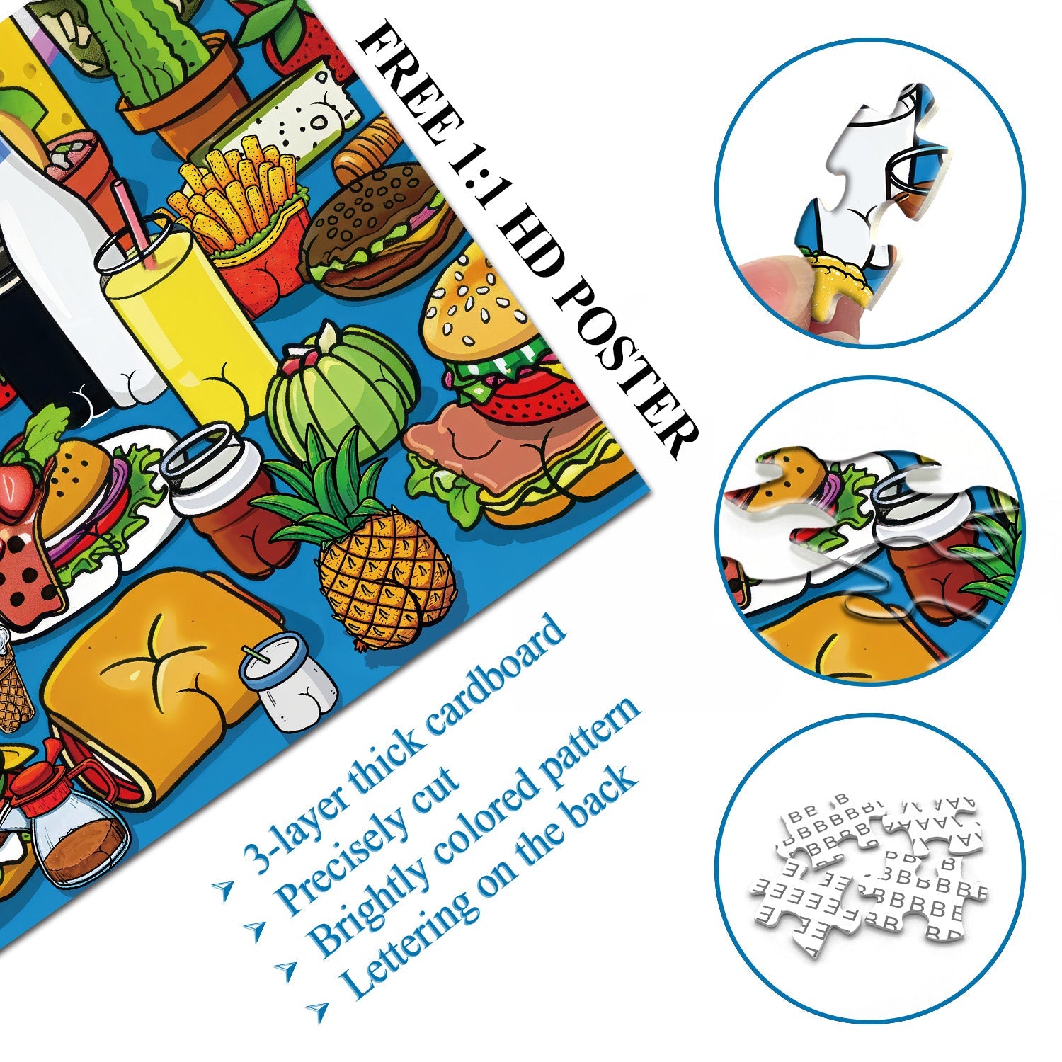 Rompecabezas descarado Puzzle 1000 piezas