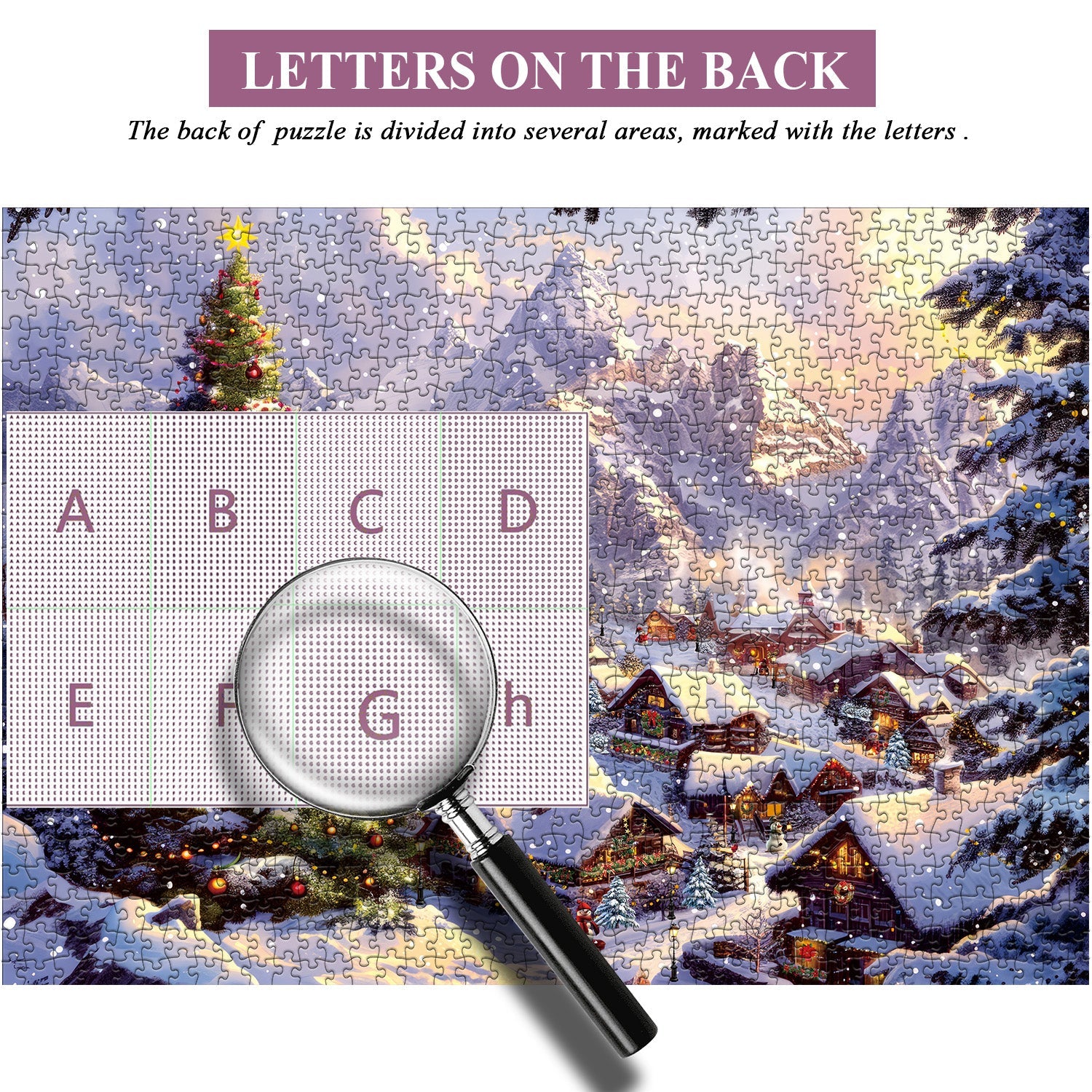 Puzzle a squarciali di yuletide 1000 pezzi