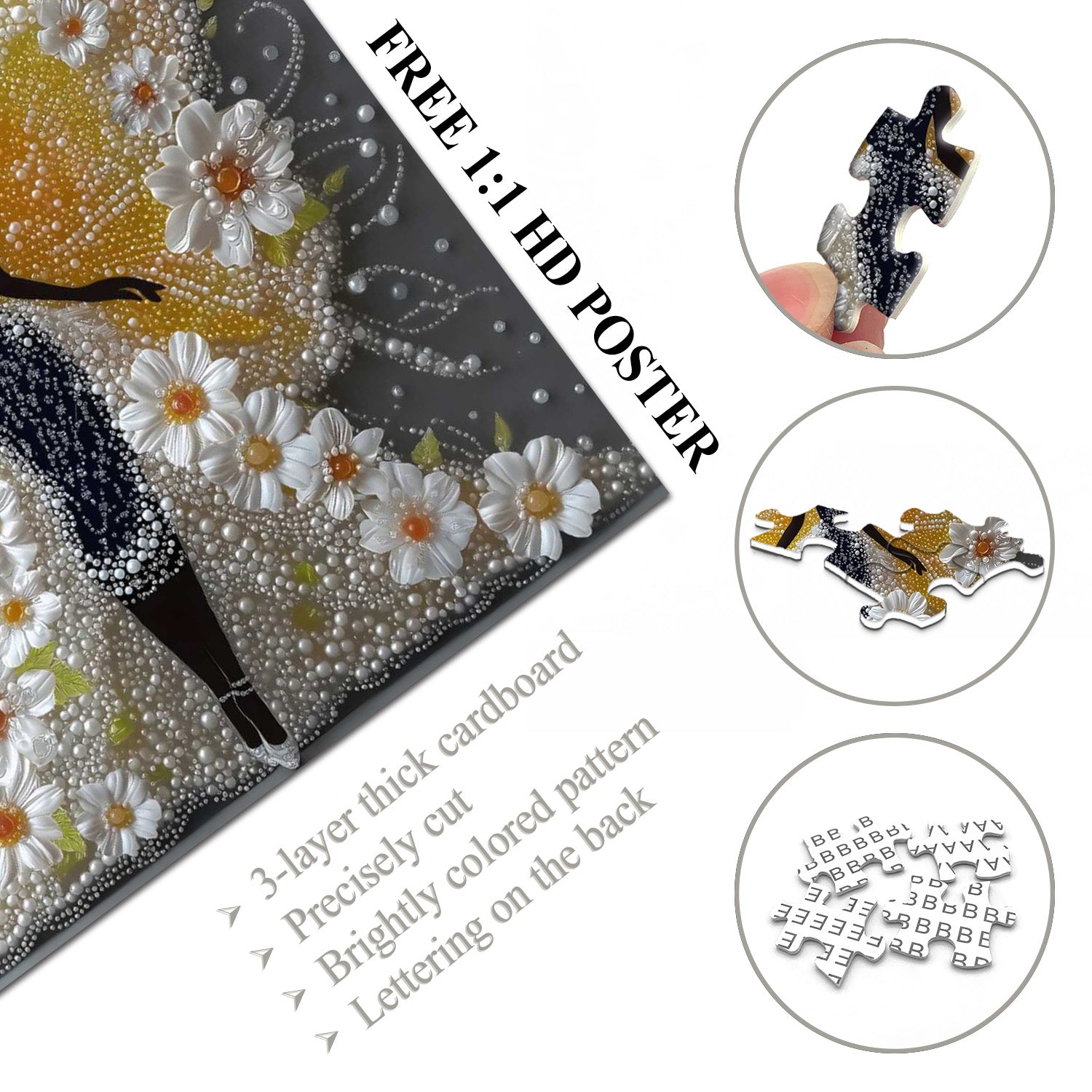 Butterfly Lady Jigsaw Puzzles 1000 pièces