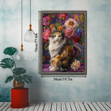 Cat y flores rompecabezas Puzzle 1000 piezas