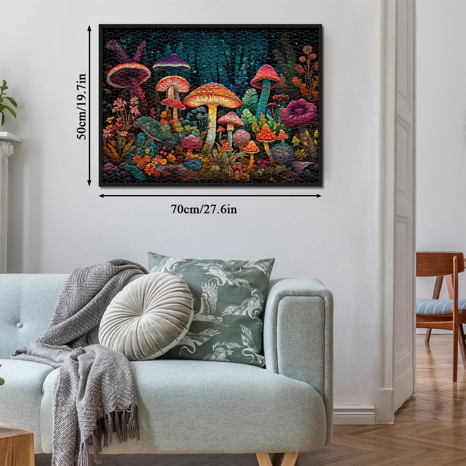 Rompecabezas del bosque de hongos 1000 piezas