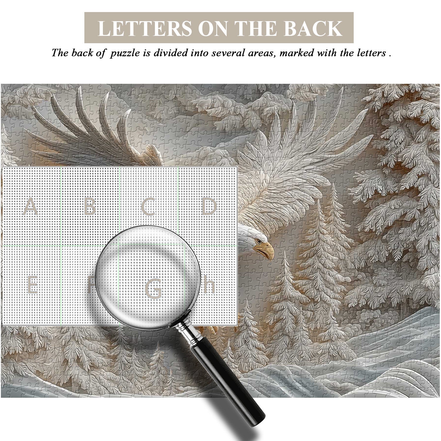 El rompecabezas de águila tallada 1000 piezas