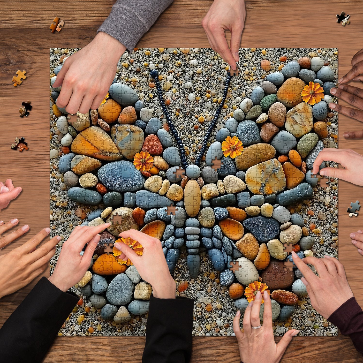 Rompecabezas de ala de guijarros 1000 piezas