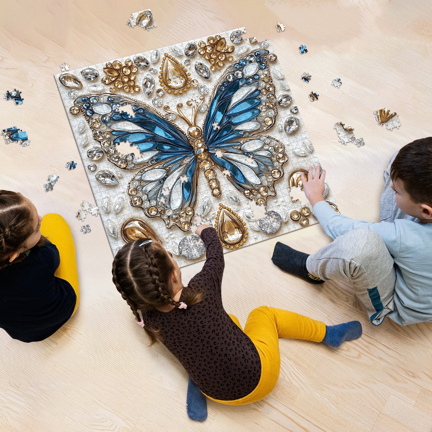 Butterfly's Crystal Symphony Jigsaw Puzzle 1000 piezas
