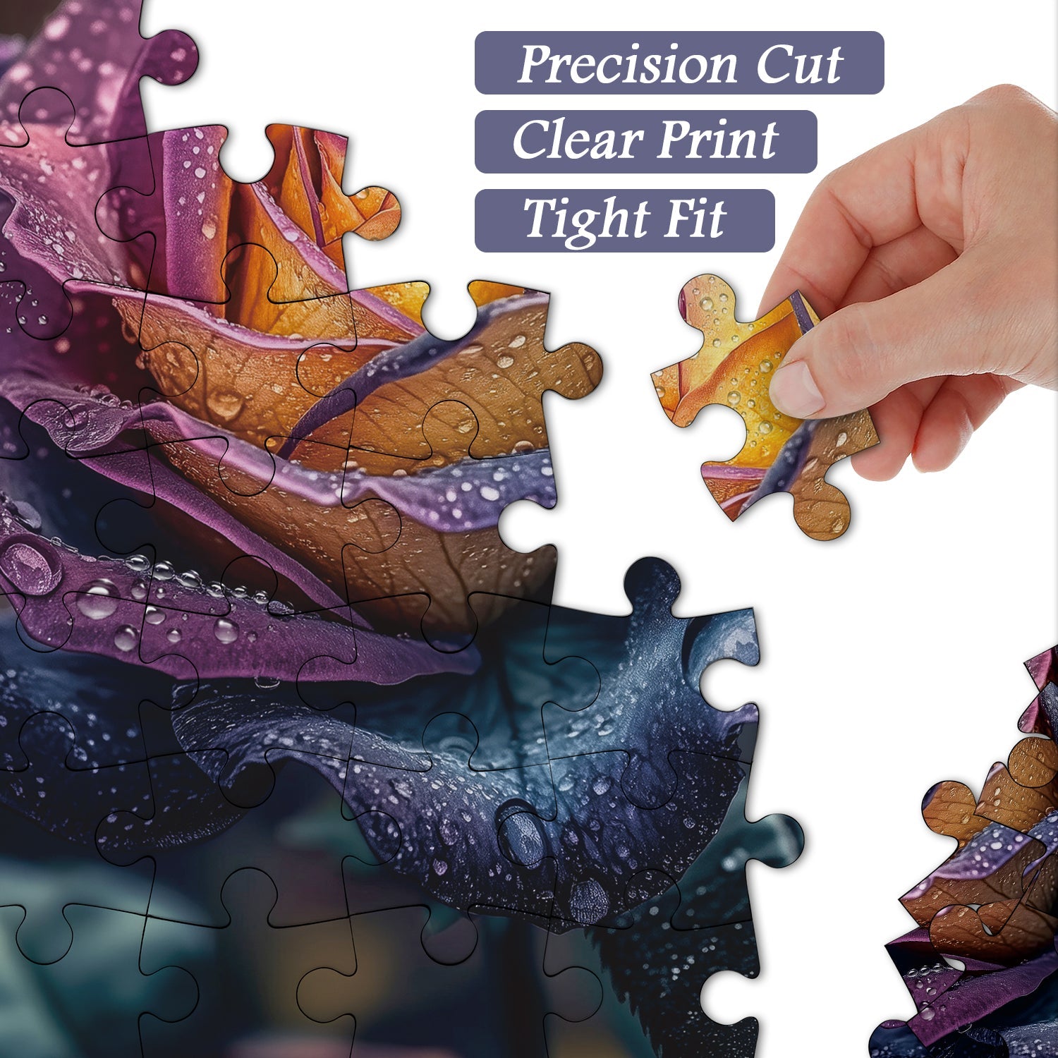 Rainbow Rose Jigsaw Puzzles 1000 piezas