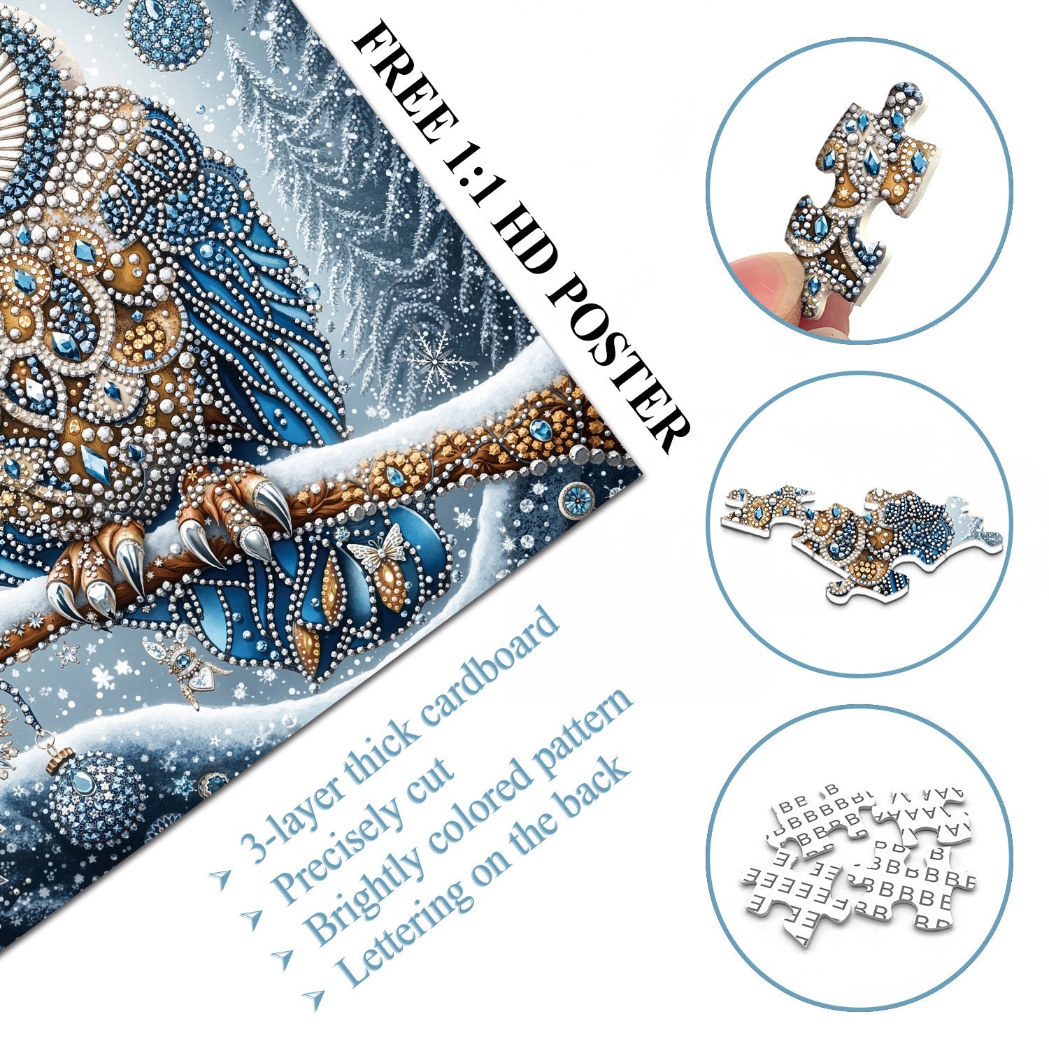 Winter Owl Jigsaw Puzzle 1000 piezas