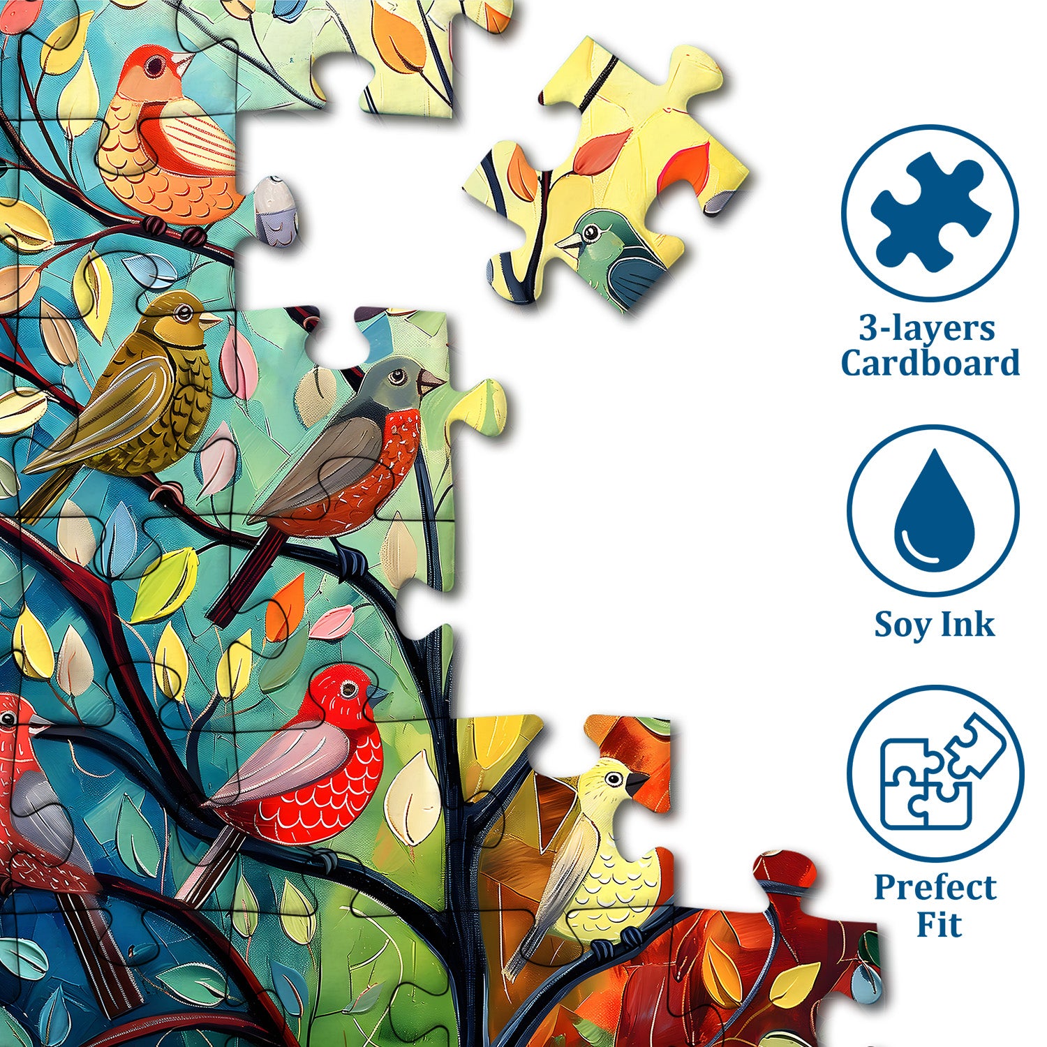 Pun puzzle a fila di gregge in fiore 1000 pezzi