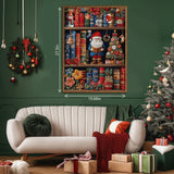 Acogedor estante de navidad rompecabezas 1000 piezas