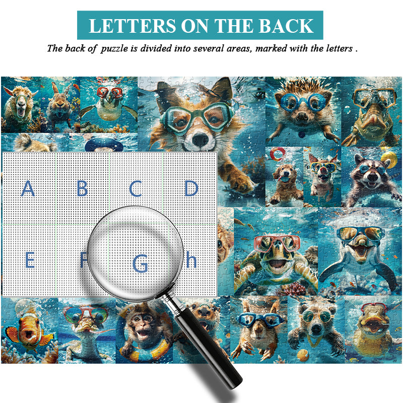 Unterwasserfiere Jigsaw Puzzle 1000 Stücke