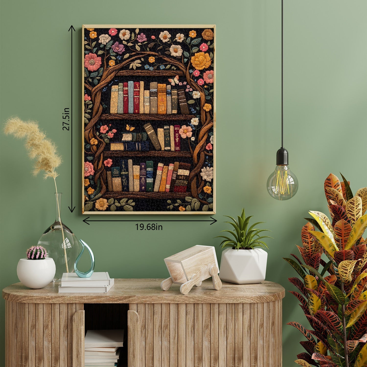 Libros entre Vines Jigsaw Puzzle 1000 piezas