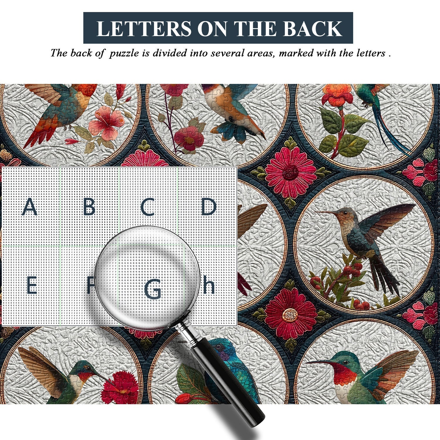 Colibríes entre flores rompecabezas rompecabezas 1000 piezas