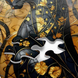 Black Gold Cat Jigsaw Puzzle 1000 Pieces