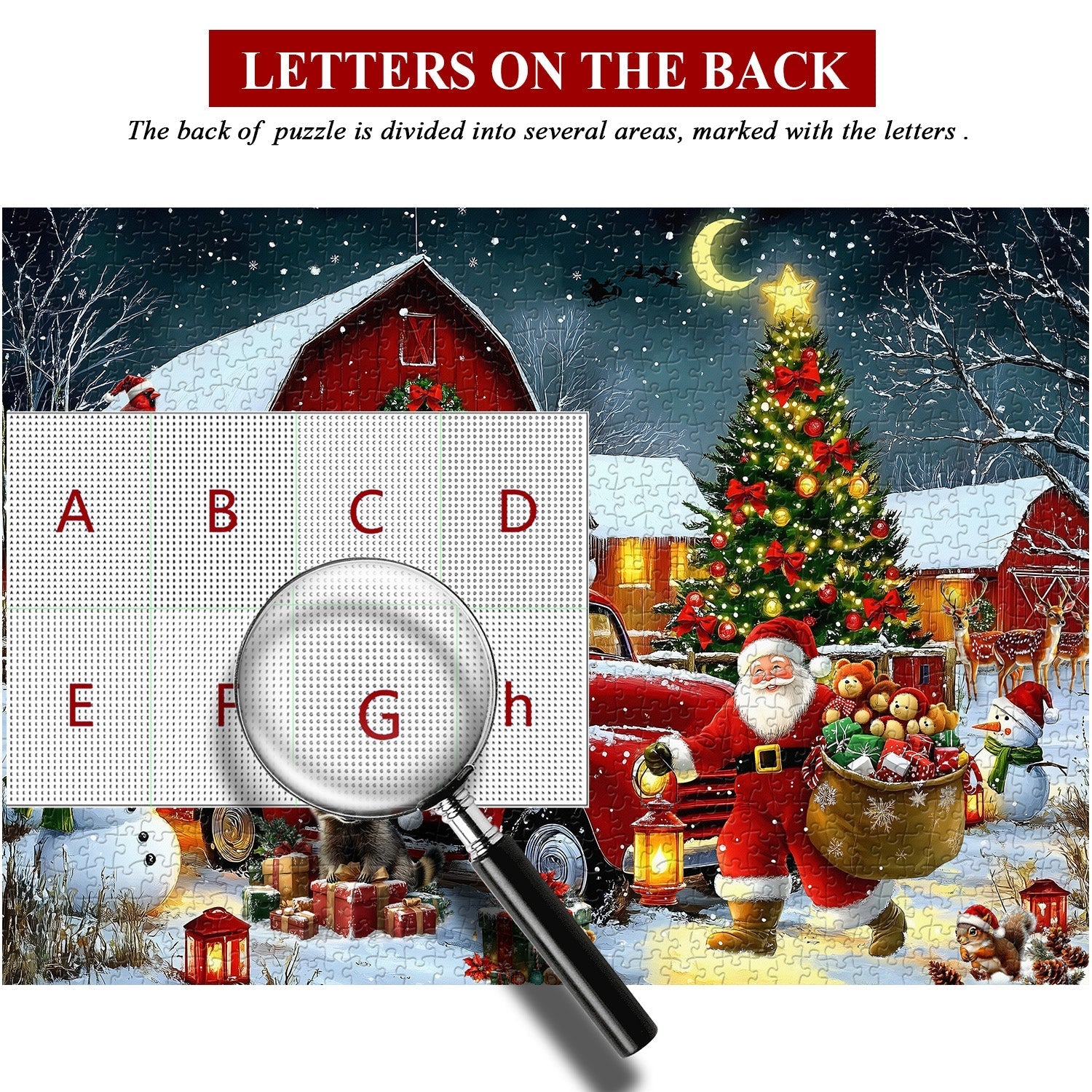 Buon natale notturno puzzle 1000 pezzo