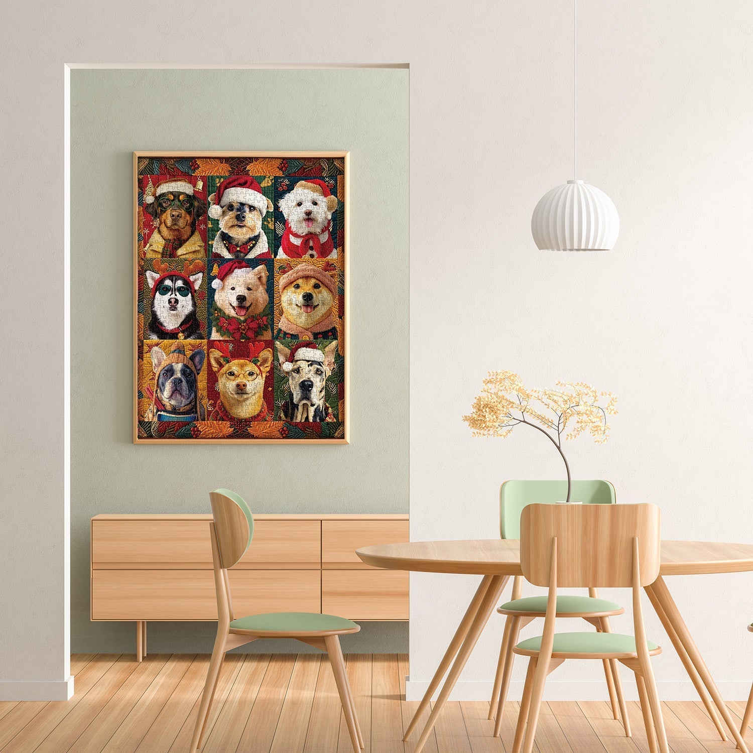 Perros de Navidad rompecabezas rompecabezas 1000 piezas