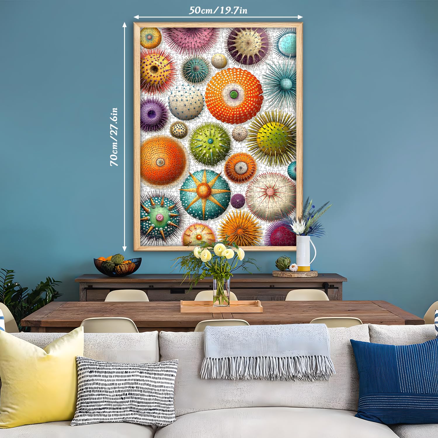 Coloridos puzzles de rompecabezas de erizo de mar 1000 piezas