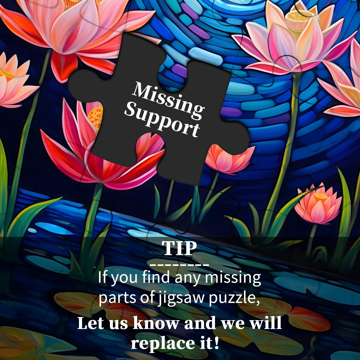 Rompecabezas de flores de agua de agua 1000 piezas