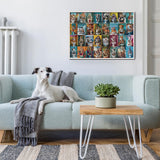 Animaux sur les toilettes puzzle 1000 pièces