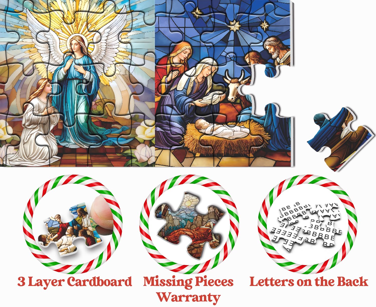 Calendario dell'avvento di natale di Gesù di Gesù puzzle 1000 pezzi