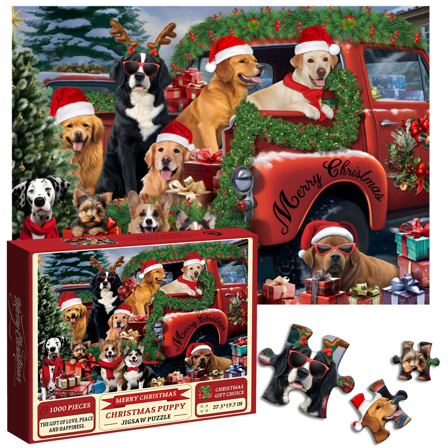 Puzzle animale di Natale puzzle 1000 pezzi