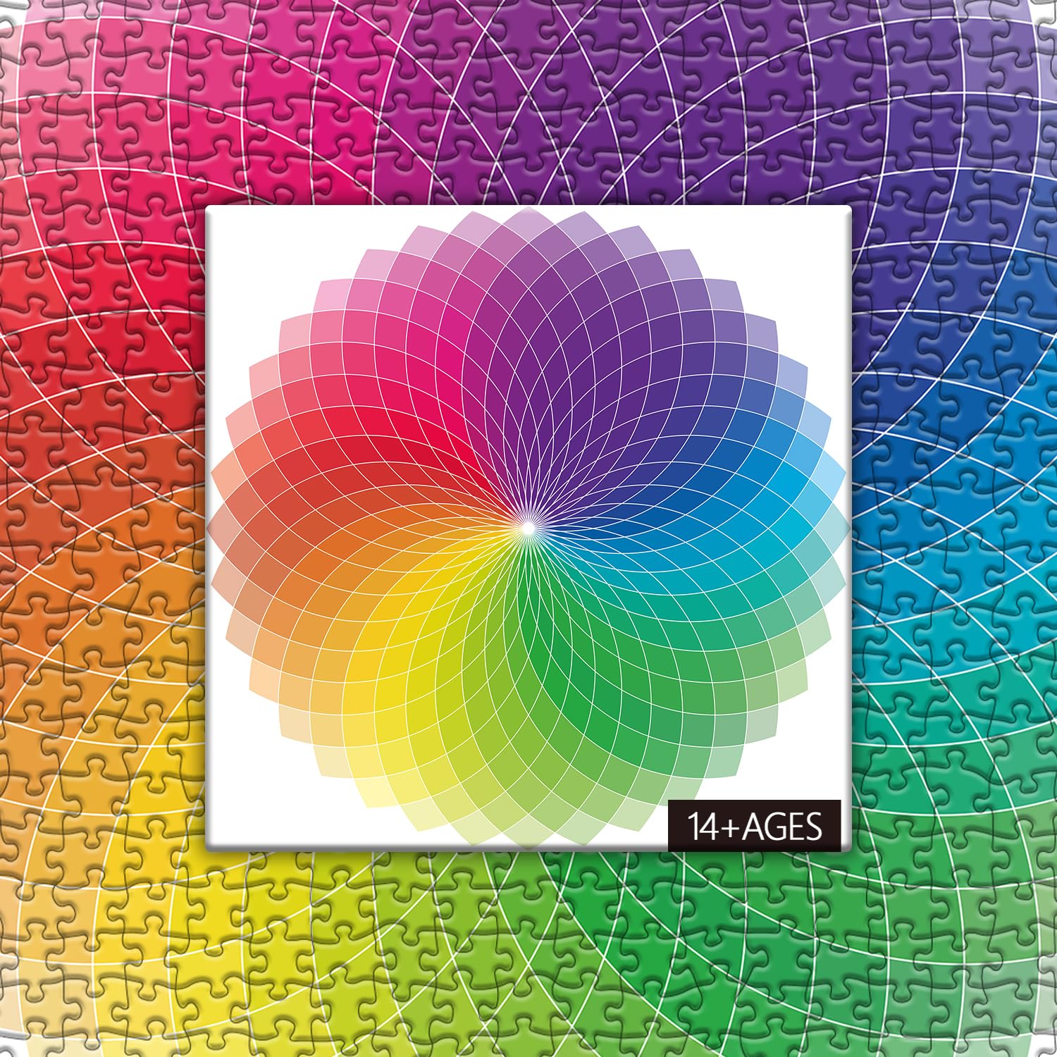 Gradient de couleur ronde impossible puzzle de puzzle 1000 pièces