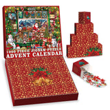 Calendario dell'avvento ornamentale di Natale puzzle 1000 pezzi
