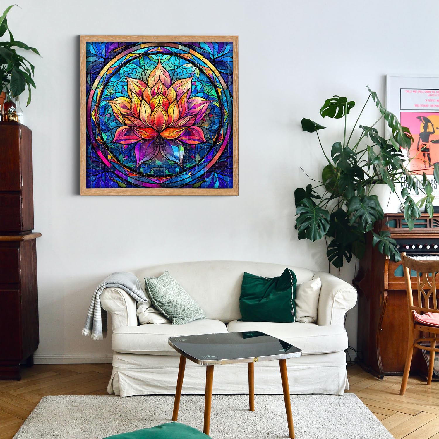 Piedras de jigsa de lotes de vidrieras 1000 piezas