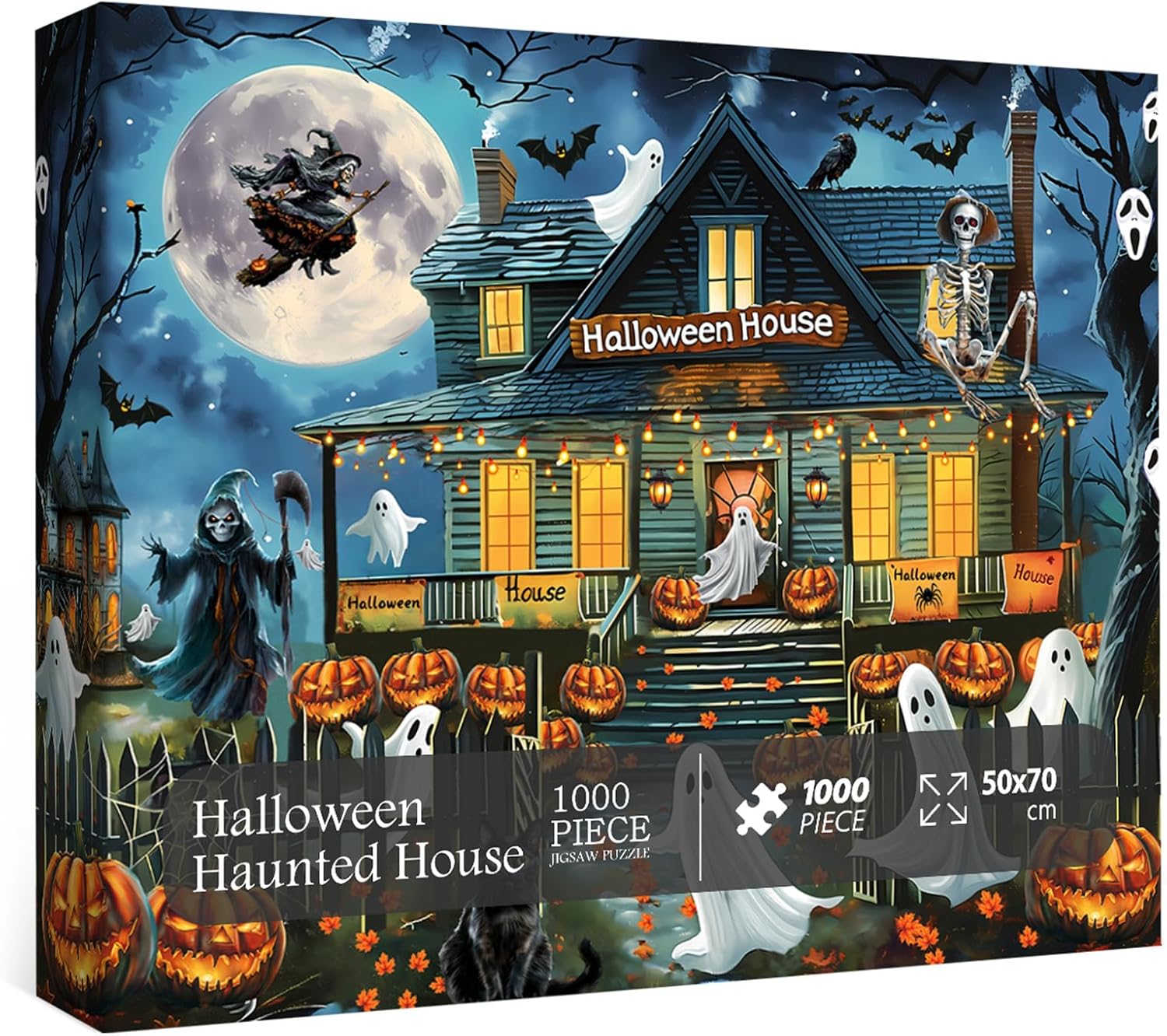Halloween Haunted House Jigsaw Puzzle 1000 Stücke