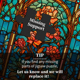 Flor de vidrio de vidrio Rompecabezas 1000 piezas