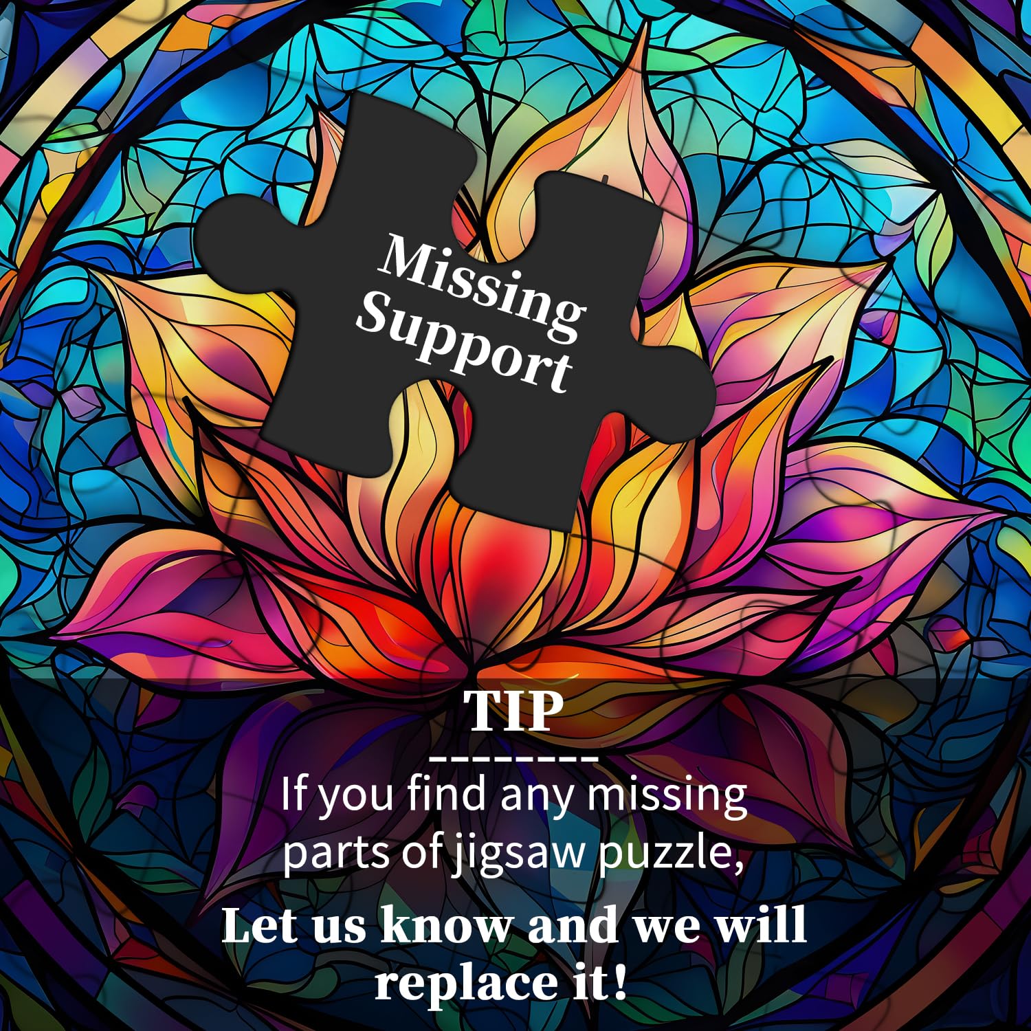 Piedras de jigsa de lotes de vidrieras 1000 piezas